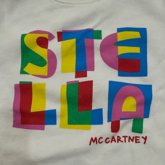 Stella McCartney Kids Cream Sweatshirt with Colorful Graphic - Picture 3 of 4